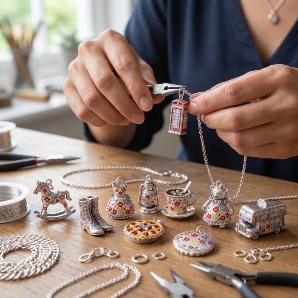 Cute Stainless Steel Cartoon P - огляд і ціна Lobster Clasp Silver