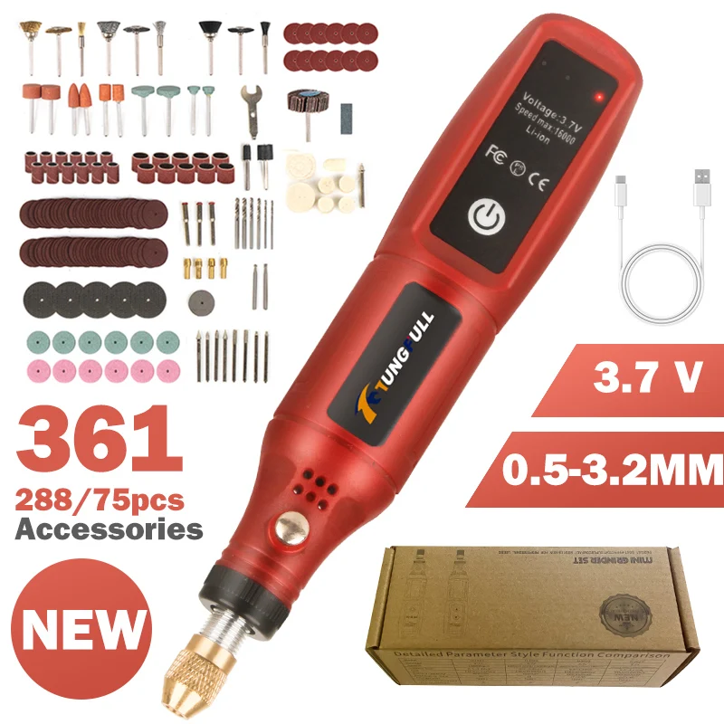 USB Rechargeable Cordless Engr - огляд і ціна Jewelry Making Drill