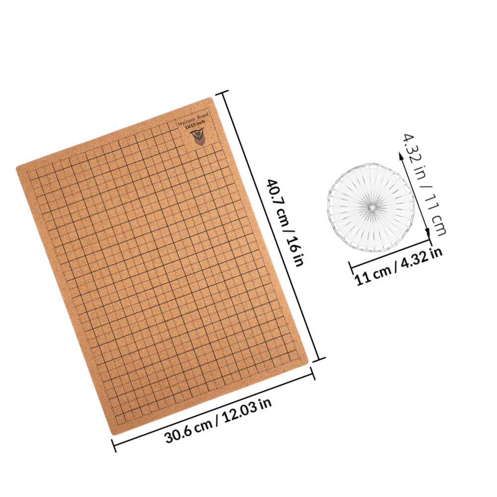 Cork Macrame Board with Grid P - огляд і ціна Jewelry Making Board