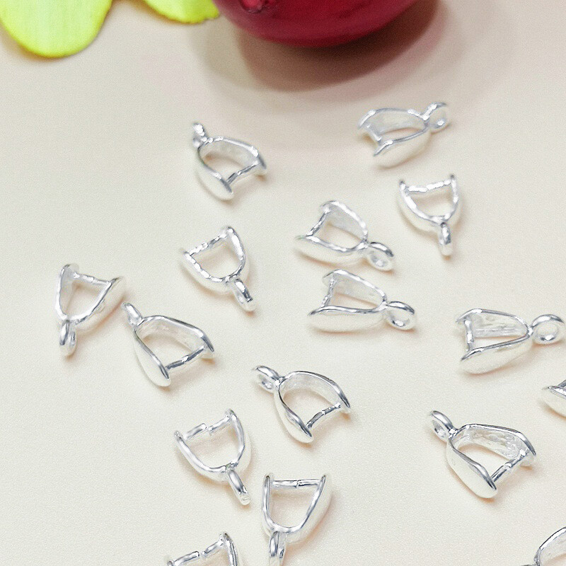 50pcs Silver Plated Connector  - огляд і ціна Lobster Clasp Silver