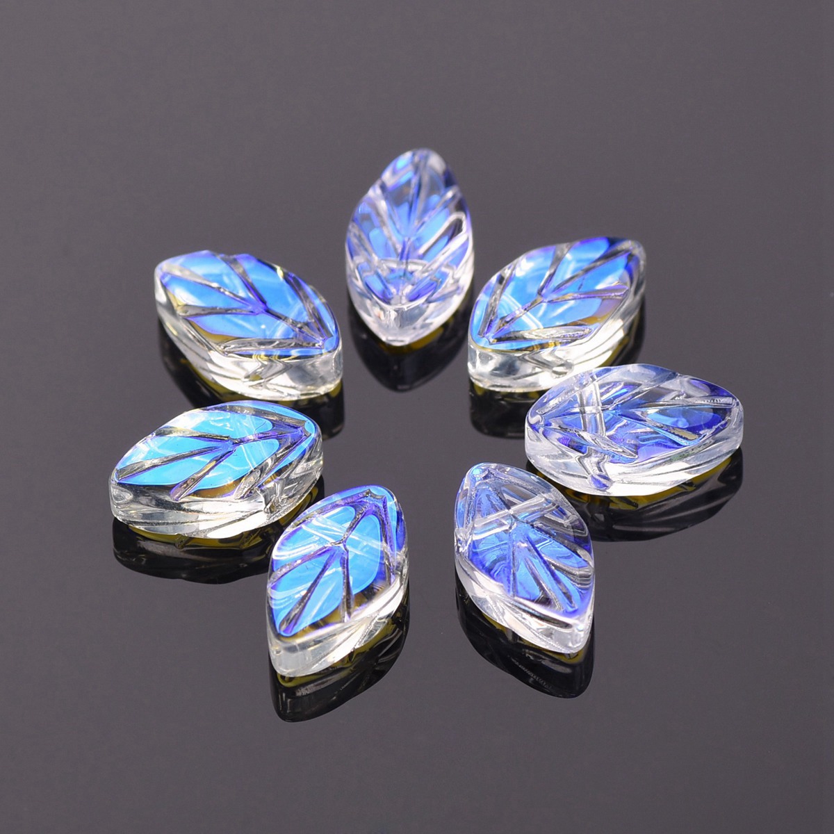20pcs 11x7mm Oval Leaf Shape C - огляд і ціна Jewelry Making Drill