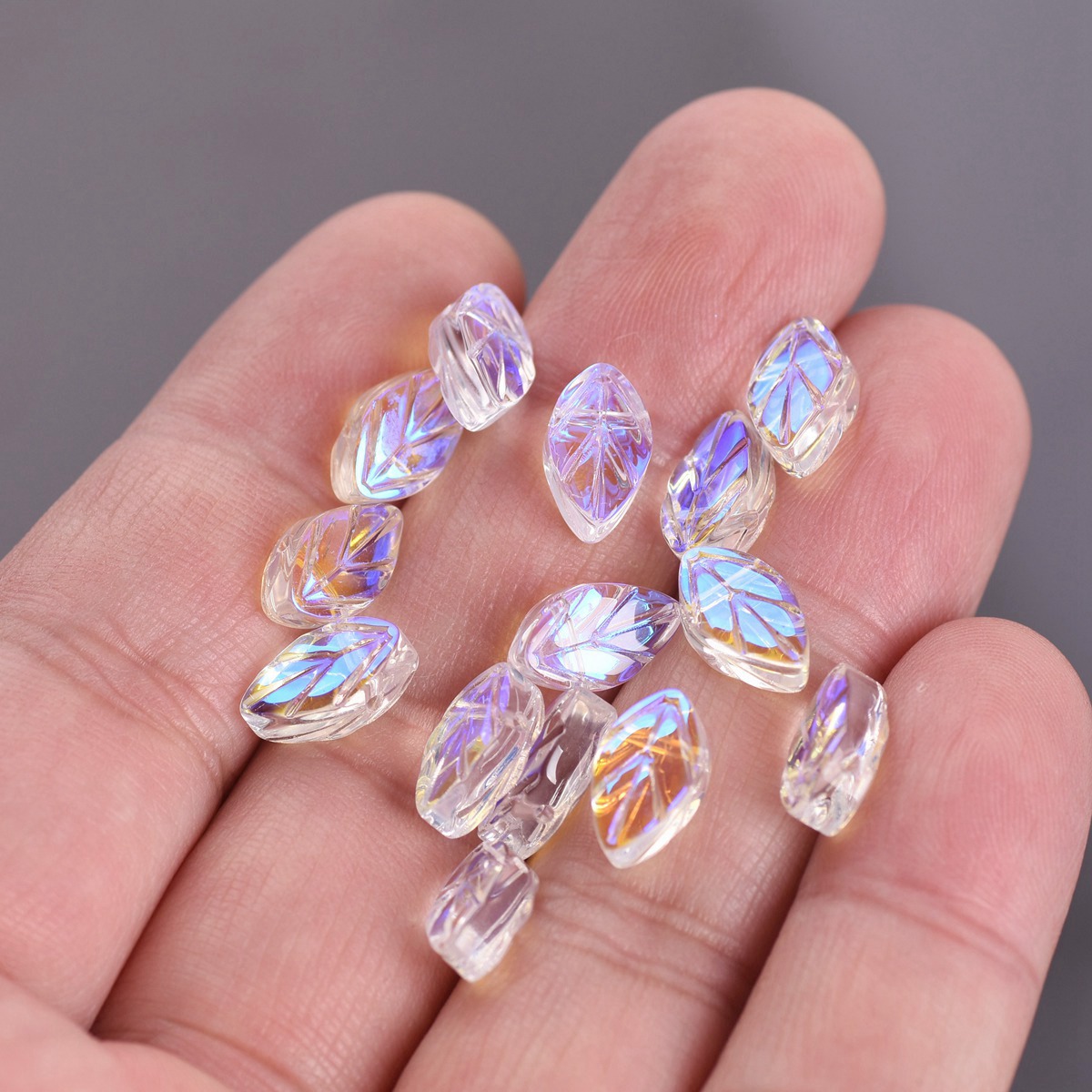 20pcs 11x7mm Oval Leaf Shape C - огляд і ціна Jewelry Making Drill