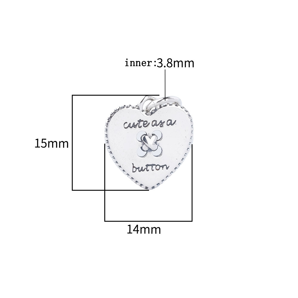 925 Sterling Silver Heart Butt - огляд і ціна Jewelry Making In La