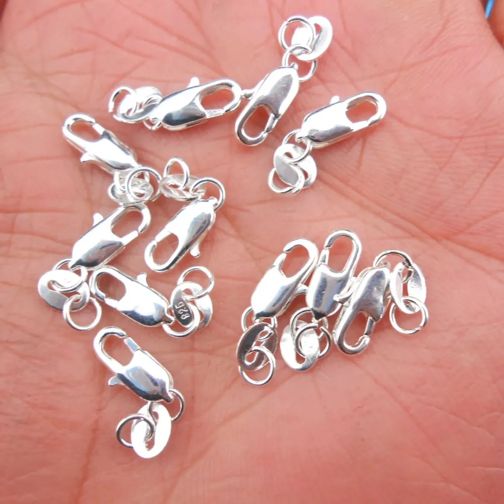 20PCS Silver Plated Universal  - огляд і ціна Lobster Clasp Silver