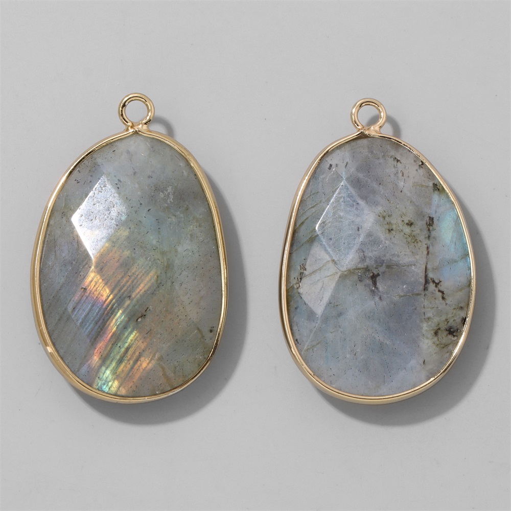 2pcs Egg Shape Stone Pendant N - огляд і ціна Jewelry Making Gemstones